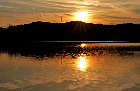 Banwol Lake and the Sunset